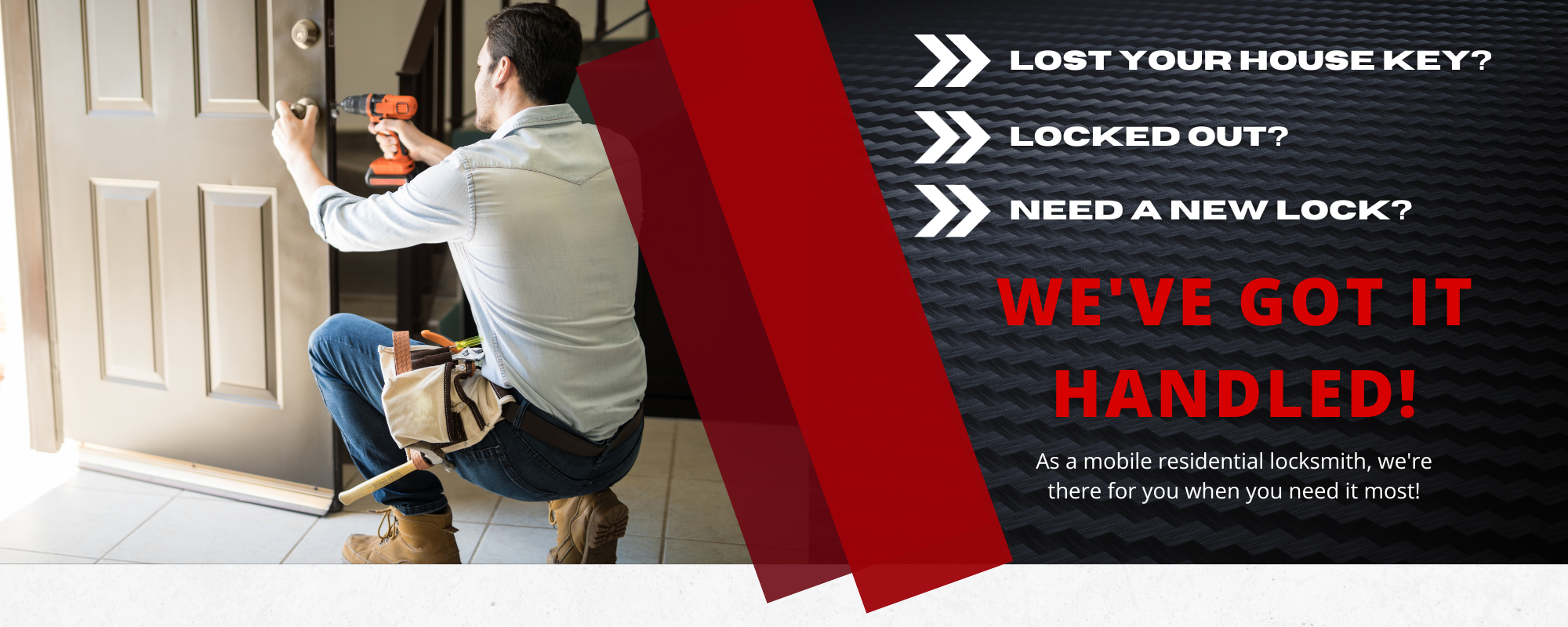 residential locksmith services graphic